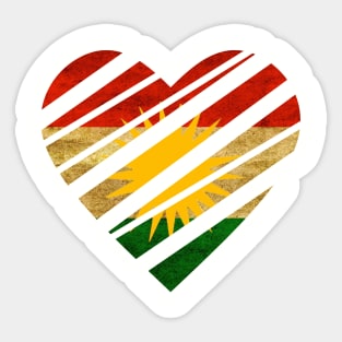 Kurdistan Heart Sticker